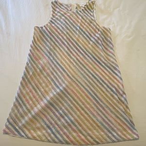 Rainbow Stripped Sleeveless Dress - Lou & Grey